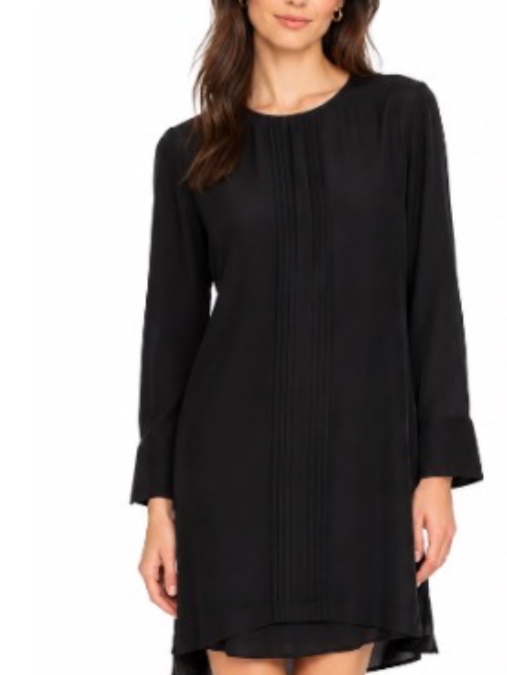 Baldwin black silk tunic dress  sm